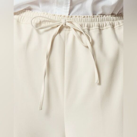NWT J CREW Superwide Stratus pant in city twill in Soft Ivory - Picture 6 of 10